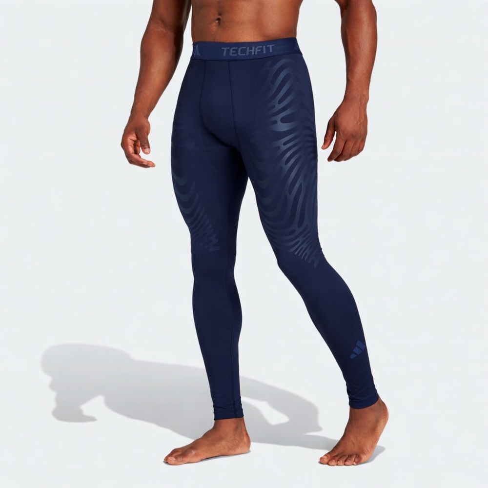 Adidas Men’s TECHFIT Control Rheon Tech Compression Training Tights Black